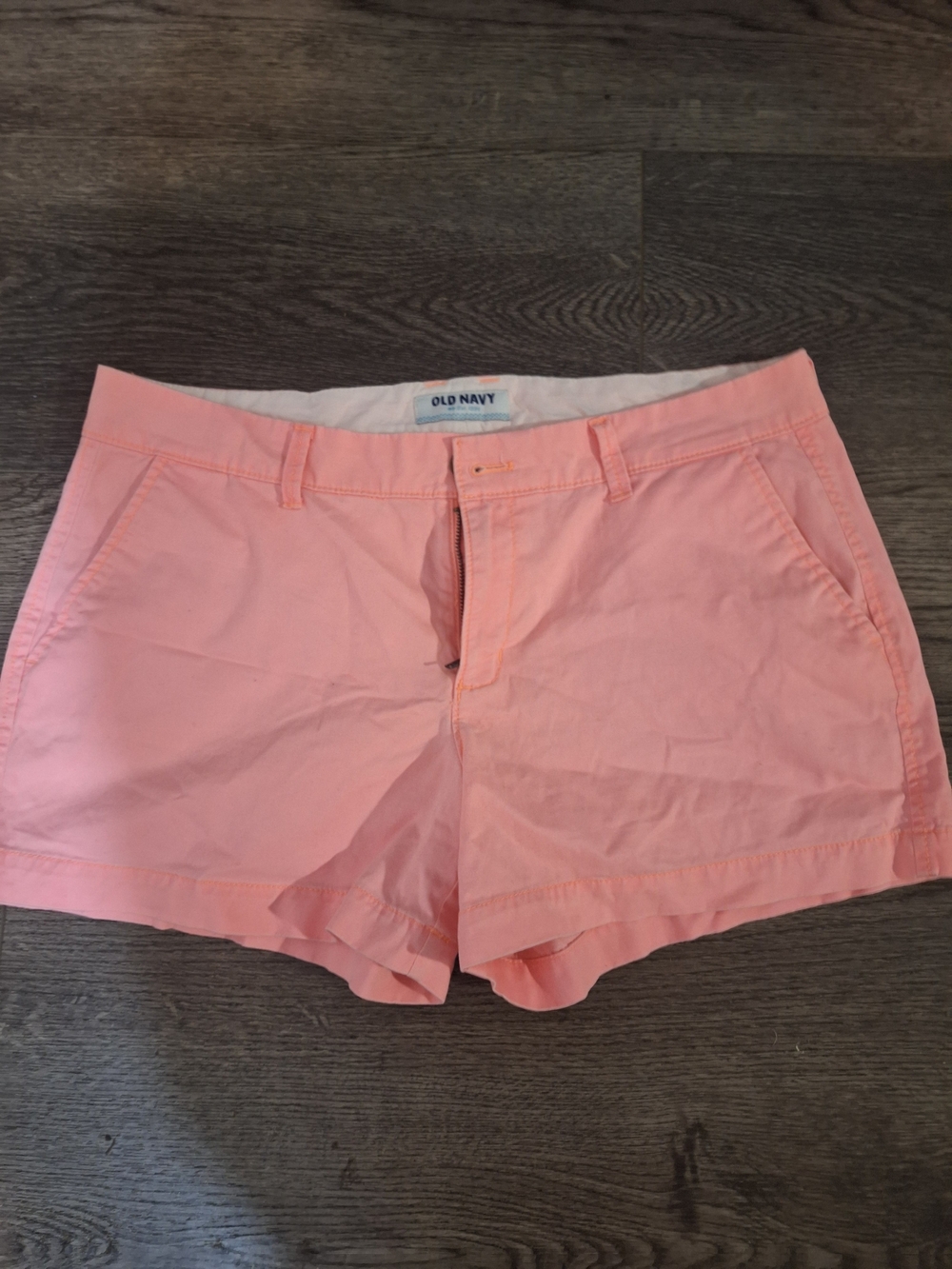 Old Navy Peach-Pink Chino Bermuda Shorts